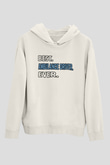 Ambulans şoförü Beyaz Unisex Kapüşonlu Sweatshirt