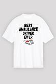 Ambulans şoförü Beyaz Unisex Tişört T-Shirt - TişörtFabrikası