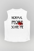 American Horror Story Beyaz Unisex Kolsuz Tişört