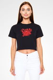 American Horror Story Siyah  Crop Top Tişört