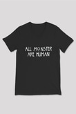 American Horror Story Siyah Unisex V Yaka Tişört T-Shirt
