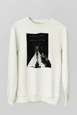 American Psycho Baskılı Beyaz Unisex Sweatshirt