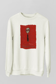 American Psycho Baskılı Beyaz Unisex Sweatshirt