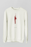 American Psycho Baskılı Beyaz Unisex Sweatshirt