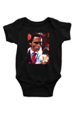American Psycho Baskılı Unisex Siyah Bebek Body - Zıbın