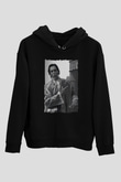 American Psycho Baskılı Unisex Siyah Hoodie