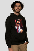 American Psycho Baskılı Unisex Siyah Hoodie