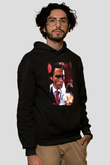 American Psycho Baskılı Unisex Siyah Hoodie
