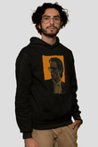 American Psycho Baskılı Unisex Siyah Hoodie