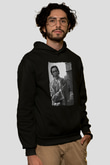 American Psycho Baskılı Unisex Siyah Hoodie