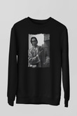 American Psycho Baskılı Unisex Siyah Sweatshirt
