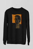 American Psycho Baskılı Unisex Siyah Sweatshirt