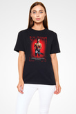 American Psycho Baskılı Unisex Siyah Tişört - Tshirt