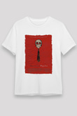 American Psycho Unisex Baskılı Beyaz Tişört - Tshirt
