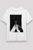 American Psycho Unisex Baskılı Beyaz Tişört - Tshirt