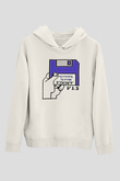 Amiga 500 Baskılı Beyaz Unisex Kapüşonlu Sweatshirt