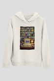 Amiga 500 Baskılı Beyaz Unisex Kapüşonlu Sweatshirt