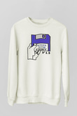 Amiga 500 Baskılı Beyaz Unisex Sweatshirt