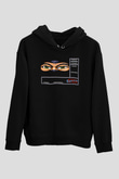 Amiga 500 Baskılı Unisex Siyah Kapüşonlu Sweatshirt