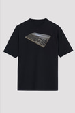 Amiga 500 Baskılı Unisex Siyah Oversize Tişört - Tshirt