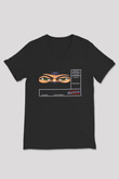 Amiga 500 Baskılı Unisex Siyah V Yaka Tişört - Tshirt