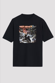Amon Amarth Baskılı Unisex Siyah Oversize Tişört