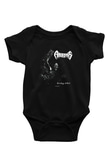 Amorphis Baskılı Unisex Siyah Bebek Body - Zıbın