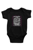 Amorphis Baskılı Unisex Siyah Bebek Body - Zıbın