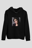 Amy Winehouse Baskılı Unisex Siyah Hoodie
