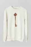 Anahtarcı Beyaz Unisex Sweatshirt