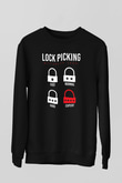 Anahtarcı Siyah Unisex Sweatshirt