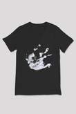Anberlin Siyah Unisex V Yaka Tişört