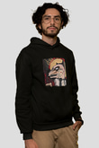 Andrew Jackson Jihad Baskılı Unisex Siyah Hoodie