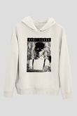 Andy Black Beyaz Unisex Kapşonlu Sweatshirt