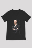 Andy Black Siyah Unisex V Yaka Tişört
