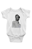 Andy Murray Baskılı Beyaz Unisex Bebek Body - Zıbın