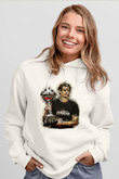Andy Murray Baskılı Beyaz Unisex Kapüşonlu Sweatshirt