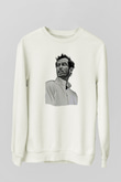Andy Murray Baskılı Beyaz Unisex Sweatshirt