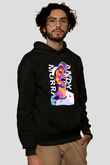 Andy Murray Baskılı Unisex Siyah Kapüşonlu Sweatshirt