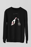Andy Murray Baskılı Unisex Siyah Sweatshirt