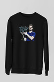 Andy Murray Baskılı Unisex Siyah Sweatshirt