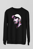 Andy Murray Baskılı Unisex Siyah Sweatshirt