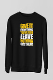Andy Murray Baskılı Unisex Siyah Sweatshirt