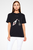 Andy Murray Baskılı Unisex Siyah Tişört - Tshirt