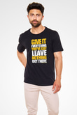 Andy Murray Baskılı Unisex Siyah Tişört - Tshirt