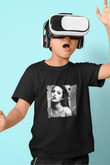 Angelina Jolie Baskılı Unisex Siyah Çocuk Tişört