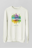 Angkor Vat Beyaz Unisex Sweatshirt