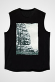 Angkor Vat Siyah Unisex Kolsuz Tişört
