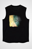 Animals as Leaders Baskılı Unisex Siyah Kolsuz Tişört