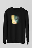 Animals as Leaders Baskılı Unisex Siyah Sweatshirt